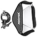 Produktbild Neewer zusammenklappbare 60x60 Zentimeter Softbox mit S-Typ Halterung für Speedlite Studio Flash Monolicht, Portrait und Produktfotografie