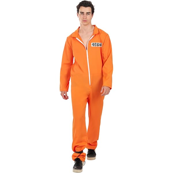 Mineup Disfraz De Prisionero, Disfraz De Convicto Naranja, Disfra Preso Naranj Hombre, Disfra De Convicto Adulto, Disfr De Prisión Naranja Para Hombre Y Mujer Para Cosplay, Halloween, Carnaval