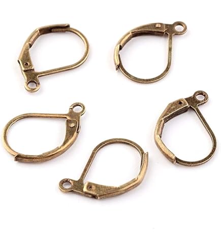 Fermoirs De Boucles D'Oreilles - Lot De 10, Métal Sans Nickel/Plomb/Cadmium, Argenté, Dimensions 5x5x3 Mm