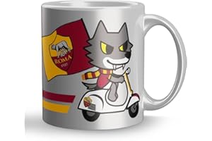 ACUBE S.r.l. Tazza Tokidoki AS Roma, kubek dla dzieci i chłopców, Grigio, Grigio