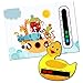 Baby and Child Home and Travel Thermometer Set to Monitor Temperature - Ark Animals Baby Nursery Room Thermometer & Duck bath thermometer