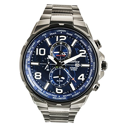 Casio Herren-Armbanduhr Edifice Analog Quarz Edelstahl EFR-302BK-2AVUEF Casio Herren-Armbanduhr Edifice Analog Quarz Edelstahl EFR-302BK-2AVUEF
