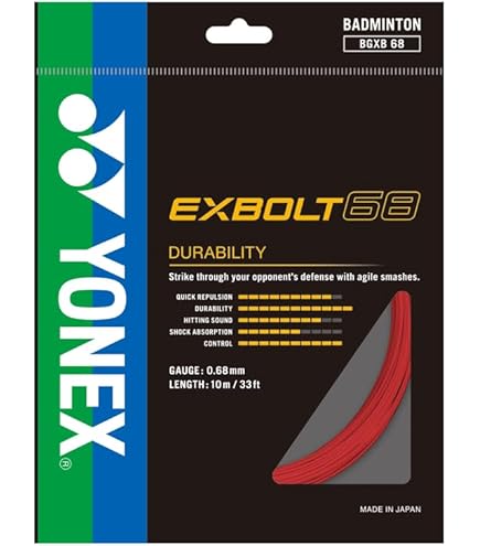 しろう　 EXBOLT 65 Buy YONEX EXBOLT 65 Badminton String - RED (1285) Online at Low