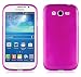 Produktbild Samsung Galaxy GRAND DUOS Silikonhülle in PINK von Cadorabo - TPU Schutzhülle Edelstahloptik gebürstet BRUSHED Design – Handyhülle Bumper Case Backcover in PINK