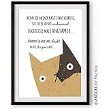 ABOUKI lustiger Kunstdruck - ungerahmt - 