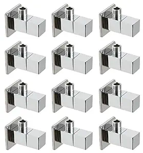 Drizzle Square Angle Cock/Angle Valve Stop Cock Brass - Set of 12