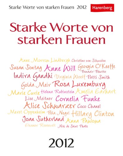 Starke Frauen 2012: Wissenskalender