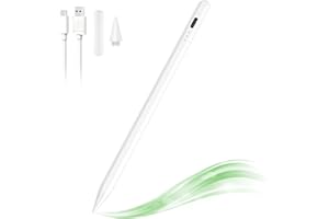 CIMETECH Lápiz para iPad，Stylus Pen para iPad con rechazo de Palma, Sensible a la inclinación y diseño magnético, lápiz Digital Compatible con Modelos 2018 y posteriores (iPad Pro 2021 11 Inch, iPad 8th Gen
