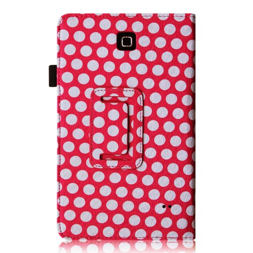 Fintie Samsung Galaxy Tab 4 7.0 Hülle Case – Slim Fit Folio Kunstleder Schutzhülle Cover Tasche mit Ständerfunktion für Samsung Galaxy Tab 4 7.0 T230 T235 (7 Zoll) Tablet, Punktmuster - 3