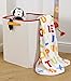 Suncrest Jolly Jamboree Soft Pram and Nursery Baby Blanket (100 x 75cm)