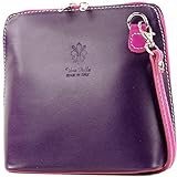 * schöne kleine Umhängetasche aus echtem Leder für die wichtigen Dinge ausreichend, die Frau unterwegs braucht.... * weitere ähnliche Modelle in großer Farbauswahl unter der Bezeichnung D17 bzw. D19 *