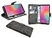 Produktbild Elegante Buch-Tasche Hülle für das HONOR VIEW 10 in Anthrazit Leder Optik Wallet Book-Style Cover Schale @ cofi1453®
