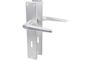 Lienbacher Türdrücker Türklinke Drückergarnitur aus Aluminium in silber eloxiert - Buntbart