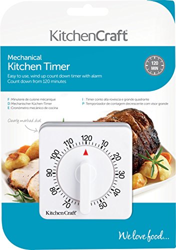Kitchen Craft Deluxe Timer, halbrund, 120 Minuten - 2