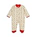 Organic Cotton Baby Girl Footed Babygrow (9-12 months)