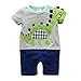 Baby Boy Summer Lovely Short Sleeve Dinosaur Romper Outfit