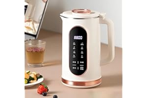 YEOOIYCW ﻿Machine à Lait de Soja Multifonction,Machine À Lait De Soja Mélangeur Électrique Presse-Agrumes Fabricant De Lait De Soja Machine À Casser Les Murs Lame À 10 Feuilles Appareils De Cuisine (800ml)