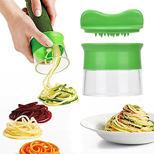 Browill Spiralschneider Set, Gemüsespaghetti Kartoffel, Zucchini, Spargelschäler, Gurkenschneider, Gemüse Spiralschneider