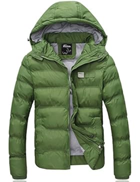 Wantdo Herren wattiert Jacke mit abnehmbarer Kapuze