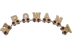TOYS.FUNWORLD Fun World Toys® Personalized Wooden Alphabet Train Letters 5 letters Name Train