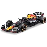 Bburago F1 Red Bull RB18 (2022): Modellauto im Maßstab 1:43, 1 Max Verstappen, Windowbox, blau (18-38061V)
