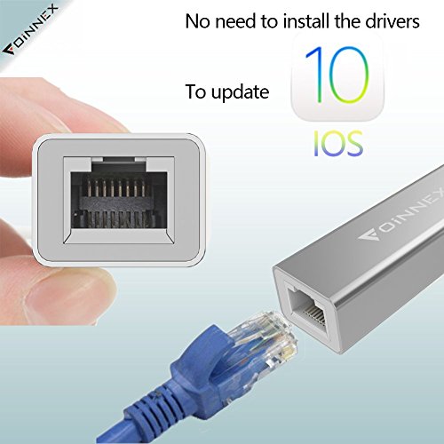 FOINNEX Aluminum Lightning to Ethernet Adapter For iPhone/iPad, iPhone/iPad to Ethernet Adapter Cable Connect the Lightning Bolt to Wired Lan Ethernet Internet through via RJ45 Port -- Silver reviews FOINNEX Aluminum Lightning to Ethernet Adapter For iPhone/iPad, iPhone/iPad to Ethernet Adapter Cable Connect the Lightning Bolt to Wired Lan Ethernet Internet through via RJ45 Port -- Silver