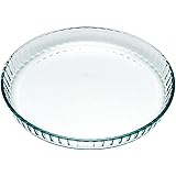 Pyrex Classic Stampo Crostata Rotondo, Vetro, Trasparente, 1.2 litri, Diametro 25 cm