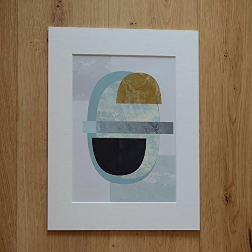 Mid century print, pastel colours print, living room art, mid century art, textured, mid century poster, watercolor abstract, home decor