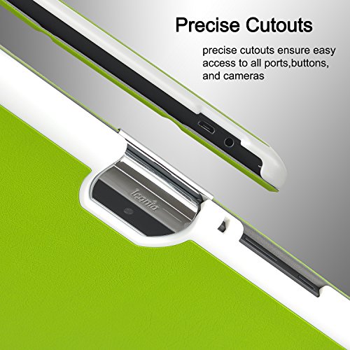 Acer Iconia One 10 B3-A30 Hülle, IVSO® Ultra Schlank Superleicht Ständer Slim Leder zubehör Schutzhülle Only für Acer Iconia One 10 (B3-A30) 25,7 cm (10,1 Zoll HD) Tablet-PC perfekt geeignet, Grün - 3