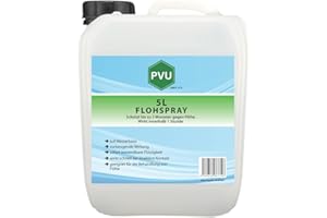 Pvu Floh Spray 5L - Langzeitwirkung gegen Flöhe & Tierflöhe Innen und Außen auf Wasserbasis