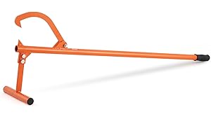 VEVOR Martinetto per Tronchi per Carichi Pesanti, 1219 mm con Maniglia in Metallo, Martinetto per Tronchi Fino a 381 mm di Diametro, con Gancio Reversibile Regolabile, per Rotolare, Tagliare Tronchi