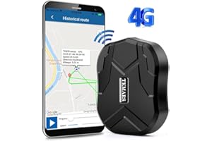 TKMARS GPS Tracker per Auto 4G, Localizzatore gps con App Magnete Potentevehicle Tracker Tecnologia di Posizionamento Preciso Dual GPS/AGPS,Impermeabile Anti-smarrimento 5000mAh per Car/Bicicletta/Moto TK905