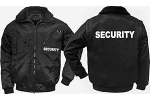 R&K DIENSTBEKLEIDUNG 4-in-1-Dienstjacke/Securityjacke"JUBILEE", schwarz, Gr. XL, mit"SECURITY"-REFLEX-DRUCK