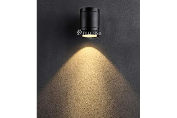 Mufasa 5 Watts LED Down Light Wall Light Indoor Outdoor Waterproof Lamp Modern Home Lighting Best for Entrance Gate Pillars Boundary Stairs Warm White, Aluminum (Pack of 1)