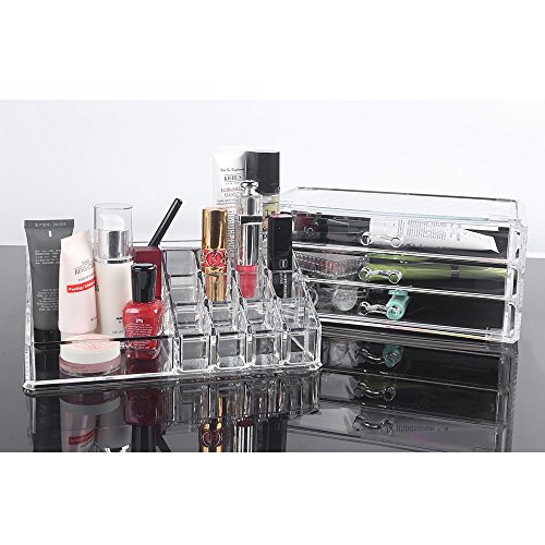 LAGUTE Acrylic Cosmetic Organizer Acrylic Makeup kosmetik aufbewahrung organizer - 5