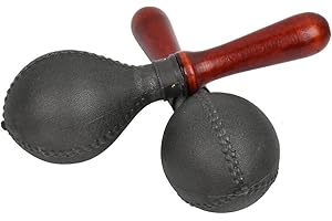 CENBEN Maracas Percussion Instrument Adult Shakers Instruments Rattle Hand Sand Hammer with ABS Plastic Shells and Wooden Handles Big Maracas for Early Education Aids,Percussion Toys