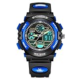 Watches Multifunktions 50M Wasserdichte Uhr LED Digital Double Action, Blue
