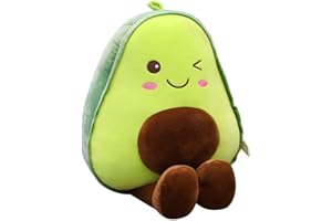 XIAOHONG 60CM Large Avocado Fruit Soft Plush Toy Furry Stuffed Toy Avocado Plush Doll Cute Toy Avocado Stuffed Pillow Kawaii Food Shaped Fruit Series Hugging Pillow for Kids
