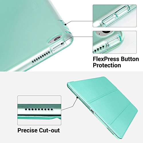iPad Pro 12.9 (2015 Moell) Hülle, ESR® Yippee Series Auto aufwachen/Schlaf Funktion Ledertasche mit durchschaubar Rückseite Abdeckung Leichtgewicht Anti-Kratzer Schutzhülle für iPad Pro 12.9 Zoll (Mint Grün) - 4