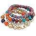 Produktbild Armband Damen Armbänder DAY.LIN Frauen 4 Stück bunte Perlen Multilayer Bangle Handmade Armbänder Florid Cool (multicolor)