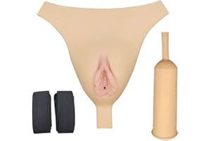 CTKOLYS Sissy Men Realista Camel Toe Ocultar Gaff Bragas Cuerda Artificial para Crossdressing Transgénero