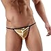 Produktbild Herren String Homosexuell Bulge Penis G-String Glossy Penis Sleeve,Gold,M