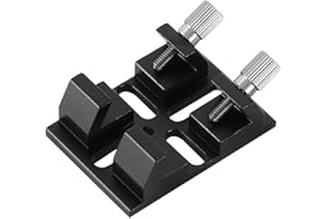 NISHZHU Multi- Finderscope Dovetail with Locking Screw Guide Scope Adapter Bracket for Astronomical Telescope Replacement,Black