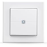 Homematic IP Smart Home Wandtaster – 2-Fach, Wandschalter, Zwei Tasten, Zubehör für Ihr Homematic IP Smart Home, universell e