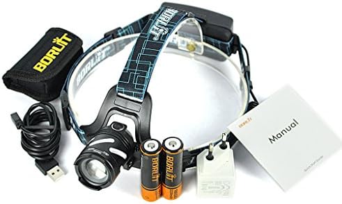 GRH LED Xp-G2 R5 Light 3 Mode Headlight USB Charger Adjustable High Brightness 3.5W Waterproof Fishing Camping Headlamps 446g ( Color : Black )