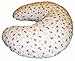 Soft Nursing Pregnancy Pillow/Cushion/Wedge - VINTAGE CREAM/PINK ROSES - WITH QUILTED COVER & EXTRA PADDING