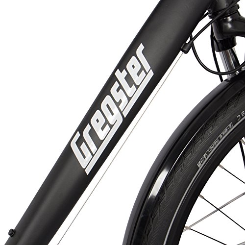 Gregster Aluminium Trekking-Bike Fahrrad StVZO, Schwarz, 28 Zoll, GR-6695 - 2
