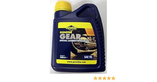 Putoline Sae 90 500ml Lambretta Gear Oil Amazon Co Uk Car Motorbike