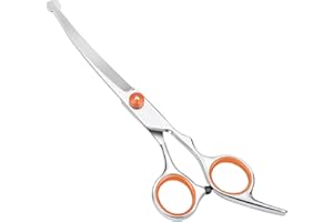 GOFADY hundeschere mit runder sicherheitsspitze, 7,3'' scheren für die hundepflege aus edelstahl für hunde, katzen