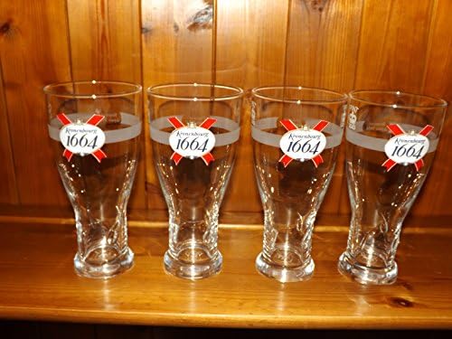 KRONENBOURG PINT GLASS x 4 SPECIAL OFFER LIMITED STOCK